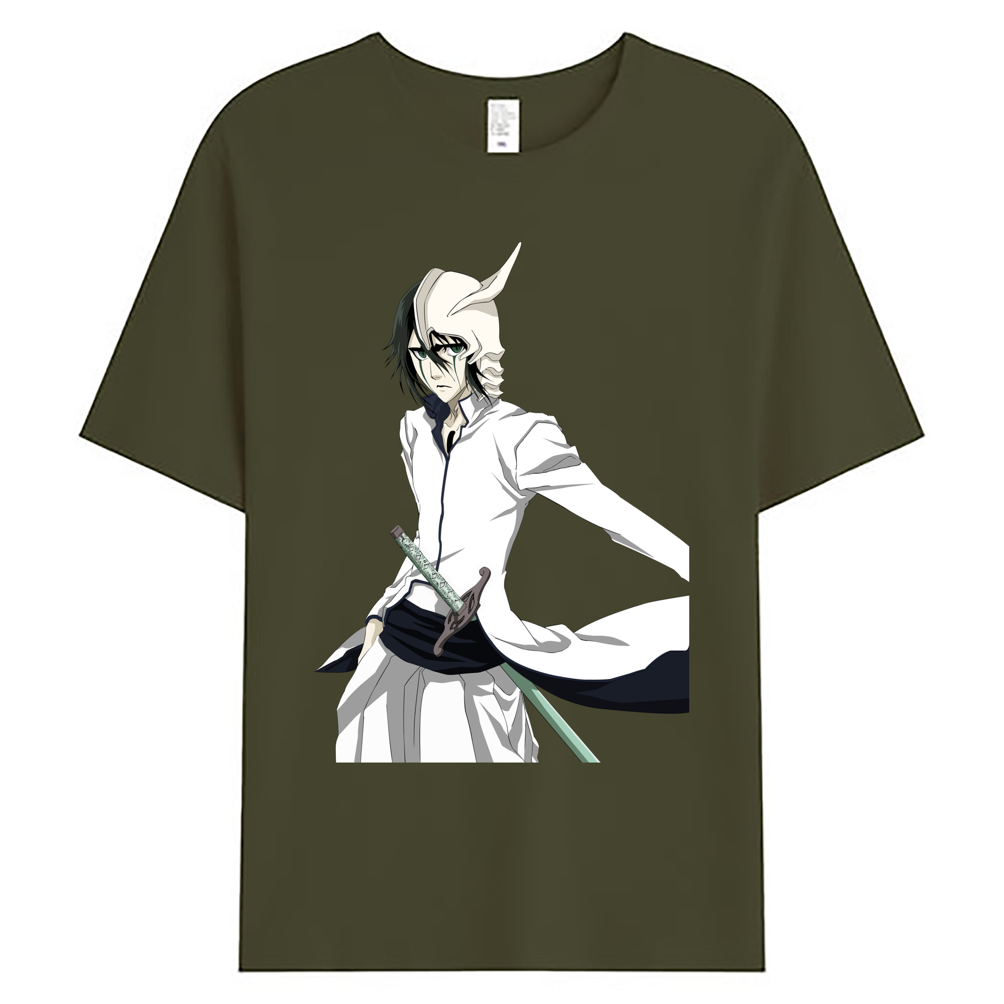 （画像用） ブリーチ ウルキオラ·シファー BLEACH Ulquiorra cifer 綿100％ メンズ半袖Tシャツ｜肌触りやわらか＆通気性